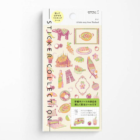 Thai Motifs Sticker Sheet