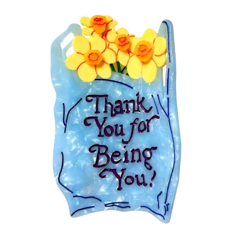 Thank You Bag Hair Claw