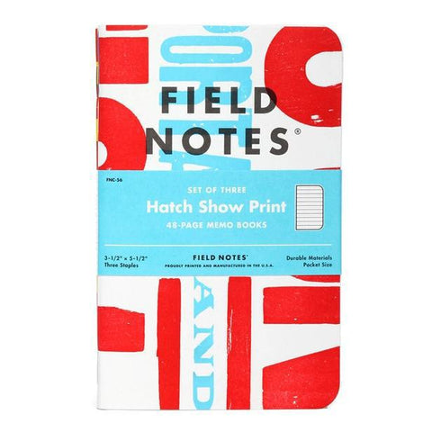 Hatch Show Print Field Notes