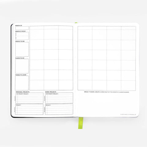 Moss Green Daily Undated Planner