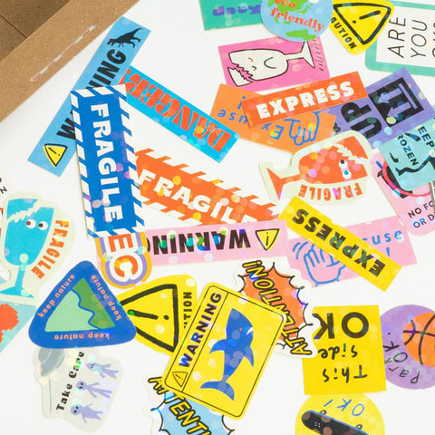 Caution Hako Seal Stickers