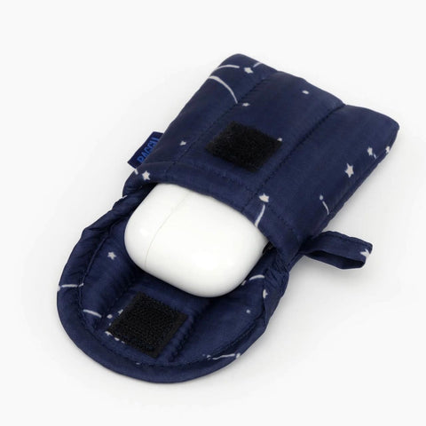 Puffy Earbuds Case: Constellation Midnight