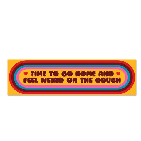 Weird on the Couch Sticker