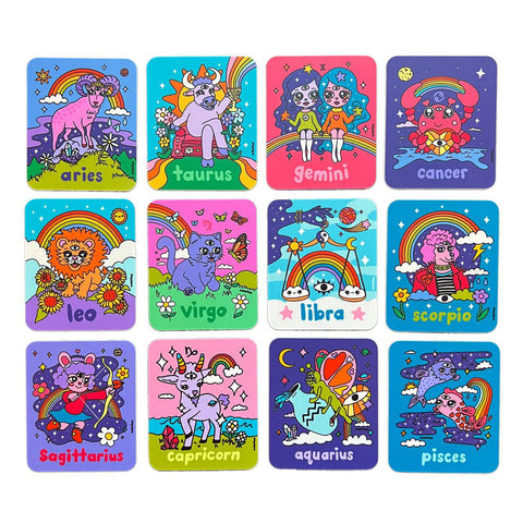Wokeface Zodiac Stickers