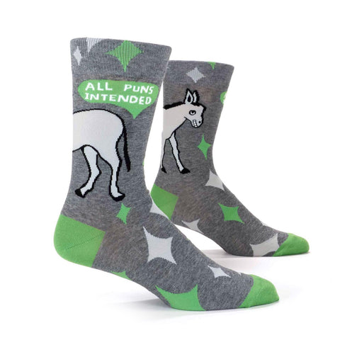 All Puns Intended Men's Socks
