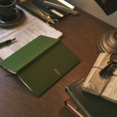 Antique Green Hobonichi Techo Weeks 2026 Planner