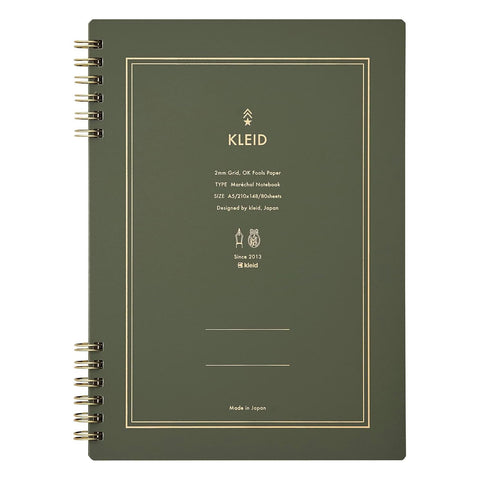 Marechal Ring Notebooks, 2mm Grid, Olive Drab