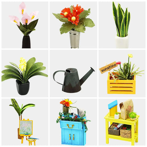 Cathy's Flower House DIY Miniature Kit