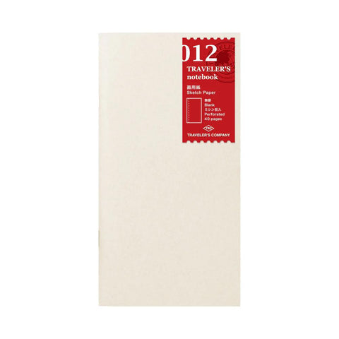 TRAVELER'S notebook, Regular Size, 012 - Sketch Paper Notebook