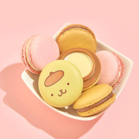 Pompompurin Macaron Lip Balm, Caramel Pudding