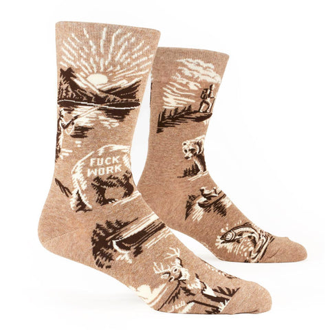Fuck Work Men's Socks