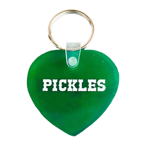 Pickles Heart Keychain