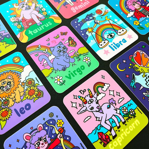 Wokeface Zodiac Stickers