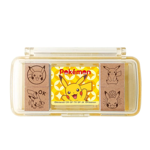 Pokémon Pikachu Stamp Set + Ink Pad