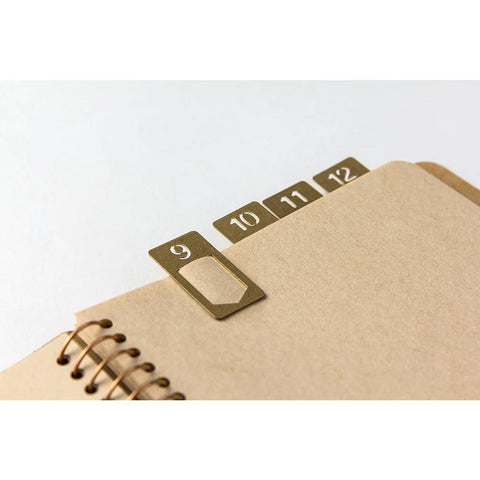 TRAVELER'S COMPANY Brass Number Clips