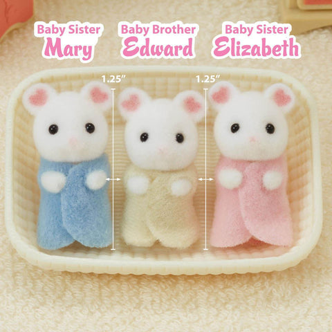 Marshmallow Mouse Triplets