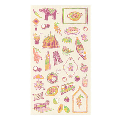 Thai Motifs Sticker Sheet