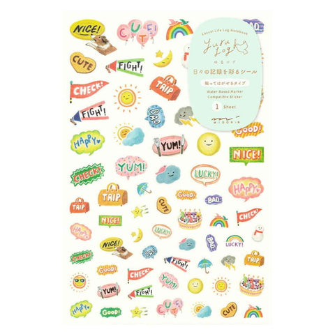 Yuru Log Feelings Sticker Sheet