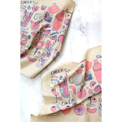 Cocktail Party Tea Towel