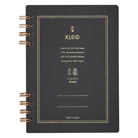 Marechal Ring Notebooks, 2mm Grid, Charcoal