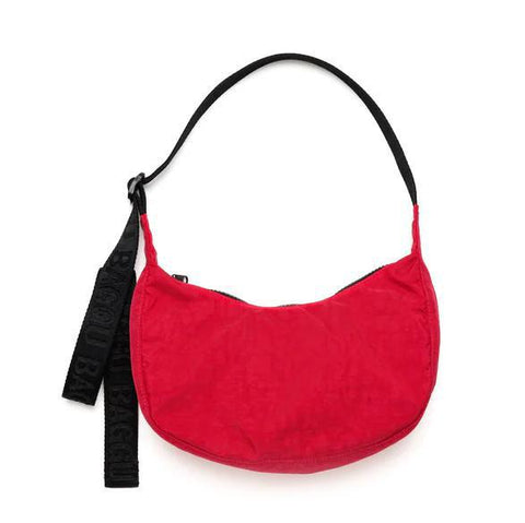 Small Nylon Crescent Bag: Candy Apple