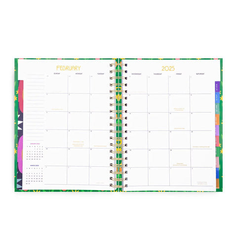 Green Tulips Softcover 2025 Planner