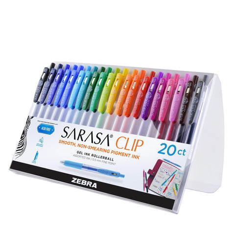 Sarasa Clip Gel Pens, Set of 20