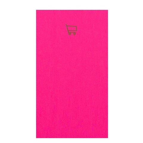 Fluo Pink Cart Mini Notepad
