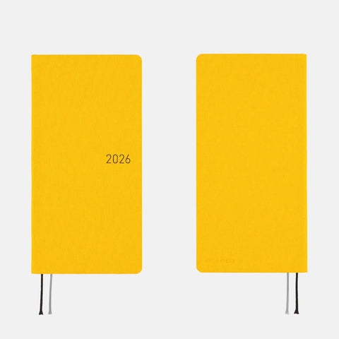 Full Moon Yellow Hobonichi Techo Weeks 2026 Planner