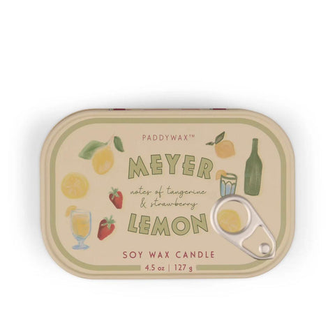 Meyer Lemon Bistro Tin Candle