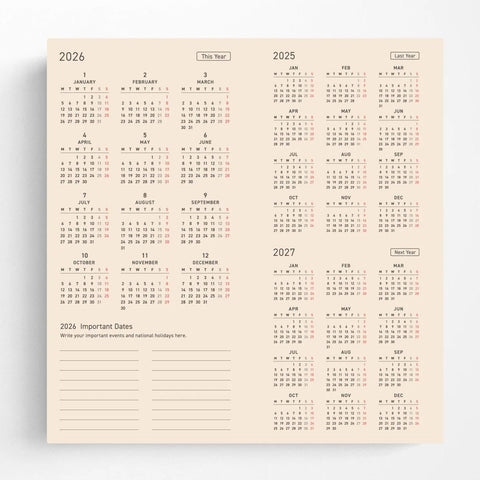Squirrel’s Moving Day Hobonichi Techo Weeks 2026 Planner
