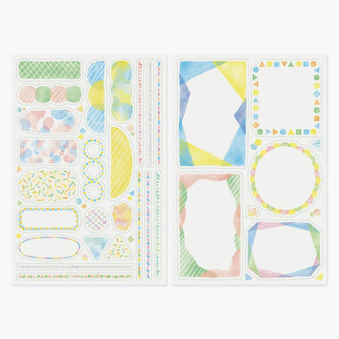 Yuru Log Watercolor Sticker Sheets