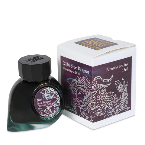 2024 Special Series Blue Dragon Ink, Gold Glistening