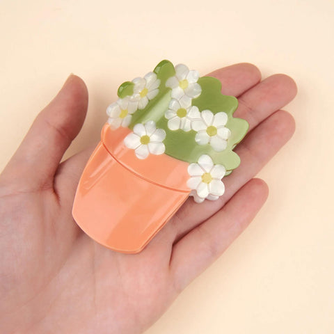 Flower Pot Hair Claw