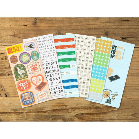 TRAVELER'S notebook LOVE AND TRIP Sticker Set