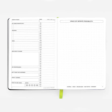 Moss Green Daily Undated Planner