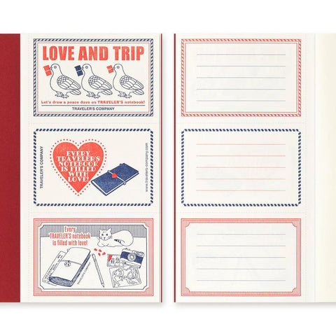 TRAVELER'S notebook, Regular Size, LOVE AND TRIP Refill