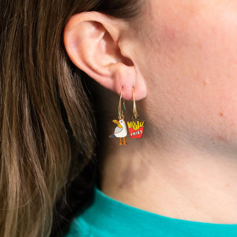 Seagull + Fries Earrings