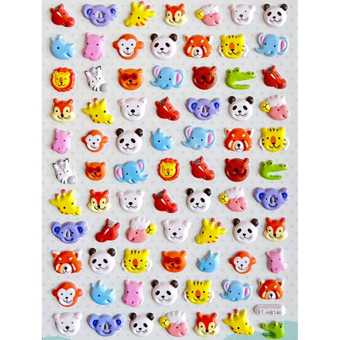 Zoo Puffy Stickers