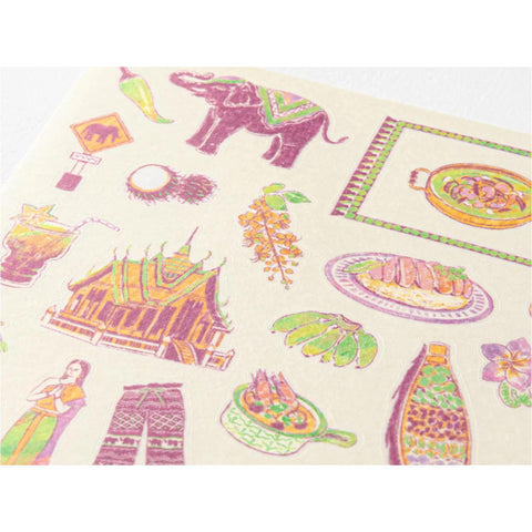 Thai Motifs Sticker Sheet