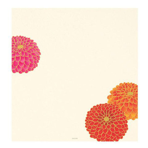 Pom-Pom Chrysanthemum Square Letter Pad
