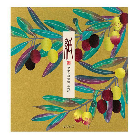 Olive Leaf Square Letter Pad
