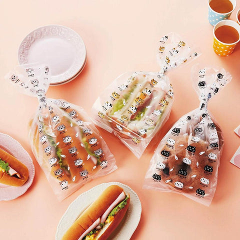 Cat Printed Plastic Bags