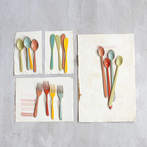 Enameled Stainless Steel Forks