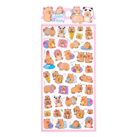 Capybara Glossy Stickers