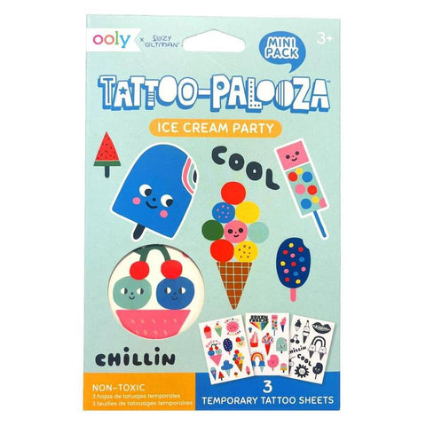 Ice Cream Party Tattoo-Palooza Temporary Tattoos
