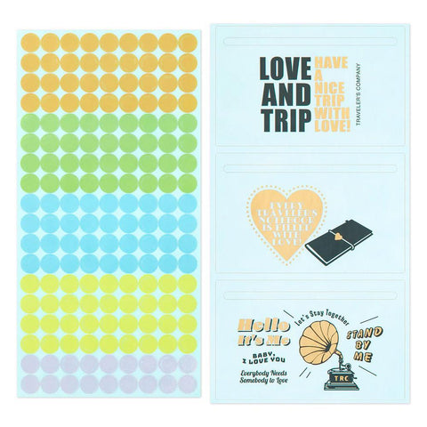 TRAVELER'S notebook LOVE AND TRIP Sticker Set