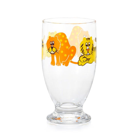Retro Footed Glass Cup, Zoo Mate