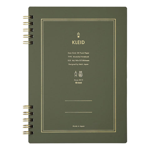 Marechal Ring Notebooks, 2mm Grid, Olive Drab