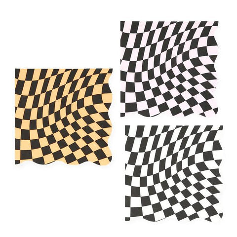 Checkered Halloween Napkins